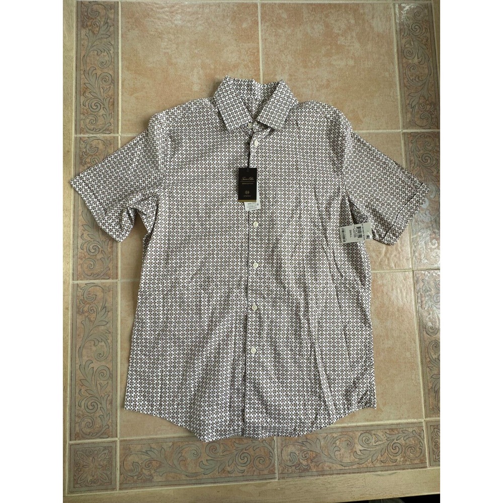 Tasso Elba Stretch cotton Button Down Shirt Men size‎ S